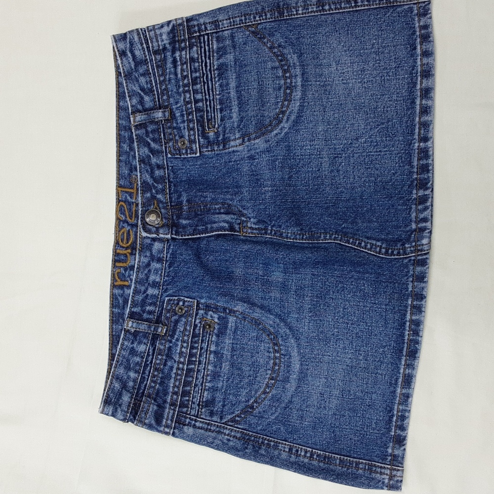 rue21 Blue Jean Mini Skirt Junior Miss Size 5